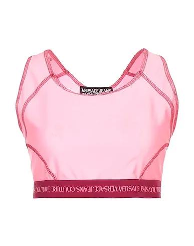 Pink Synthetic fabric Crop top