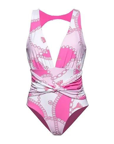 Pink Synthetic fabric One-piece swimsuits