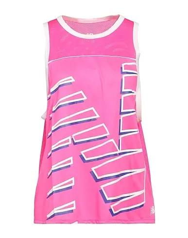 Pink Synthetic fabric Tank top