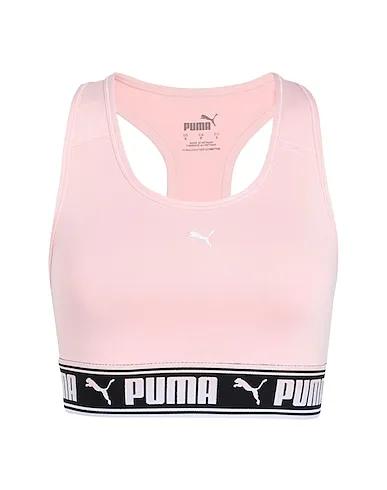 Pink Synthetic fabric Top Mid Impact Puma Strong Bra