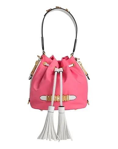 Pink Techno fabric Handbag