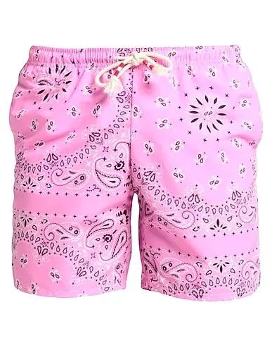 Pink Techno fabric Swim shorts