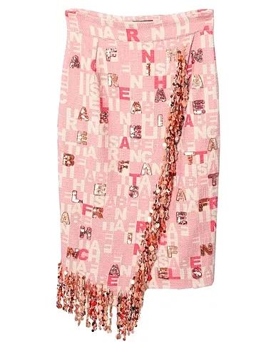 Pink Tweed Midi skirt