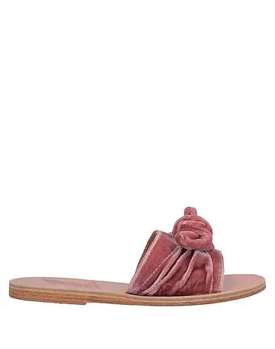 Pink Velvet Sandals
