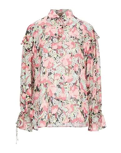 Pink Voile Floral shirts & blouses