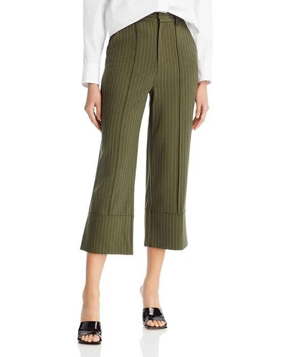 Pinstripe Twill Cropped Pants - 100% Exclusive