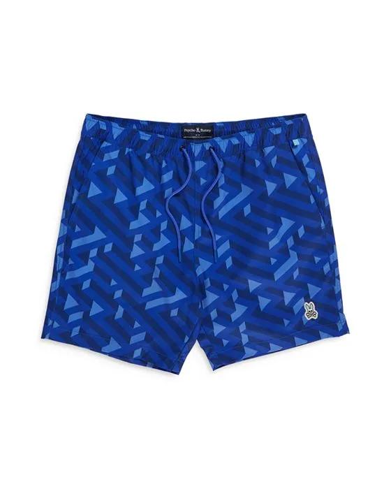Pisani Geometric Print Swim Shorts