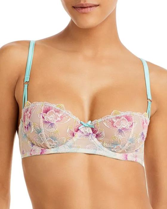 Pixie Floral Embroidered Balconette Bra