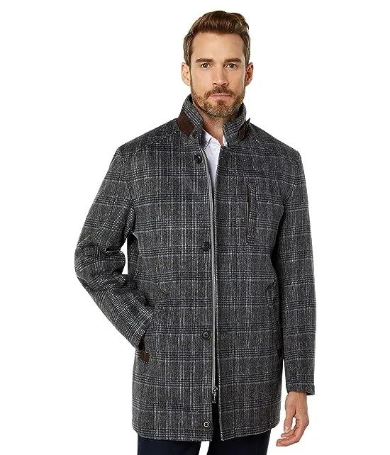 Johnston & Murphy Plaid Wool Coat