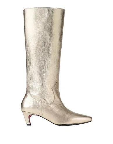 Platinum Leather Boots
