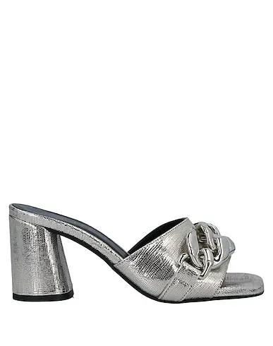 Platinum Leather Sandals