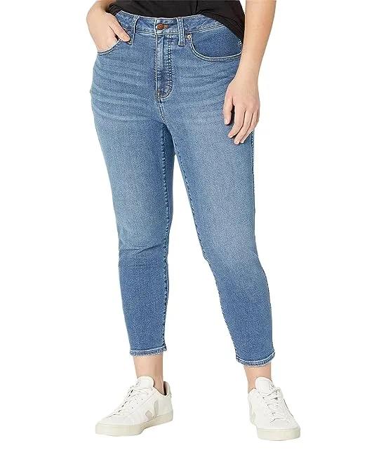 Plus 10" High-Rise Skinny Crop Jeans in Bradfield Wash
