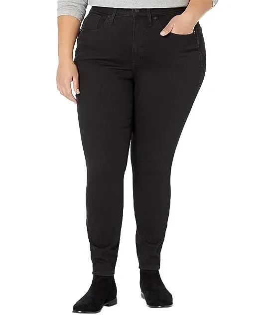 Plus 10" High-Rise Skinny Jeans in Black Frost