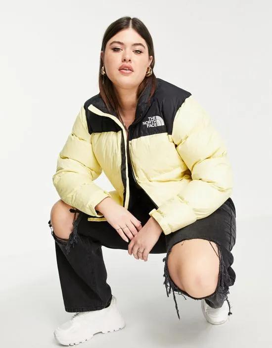 Plus 1996 Retro Nuptse jacket in yellow