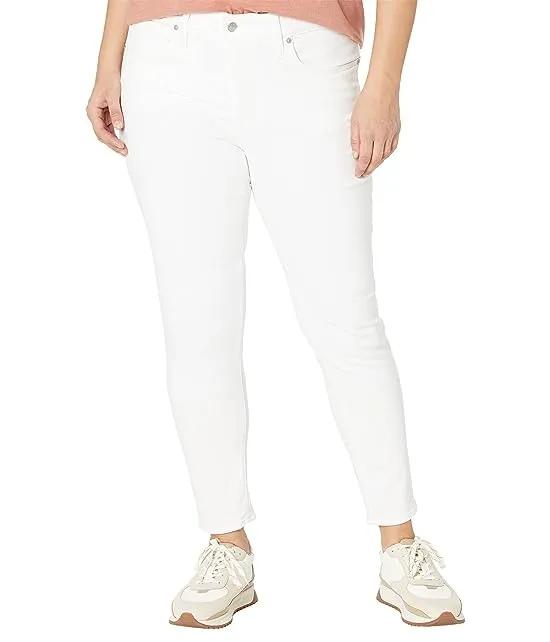 Plus 9" Mid-Rise Crop in Pure White