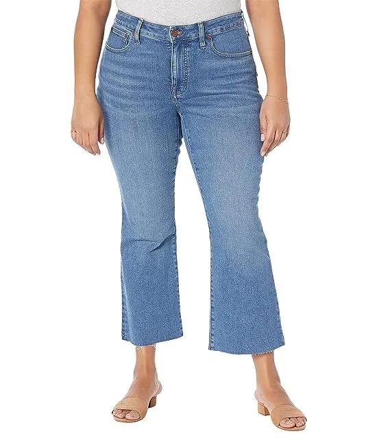 Plus Kick Out Crop Jeans in Cherryville Wash: Raw-Hem Edition