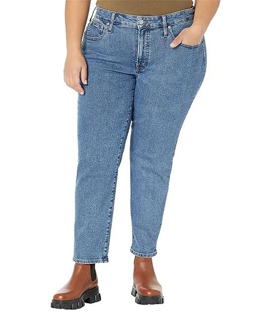 Plus Mid-Rise Stretch Perfect Vintage Jeans in Knowland Wash