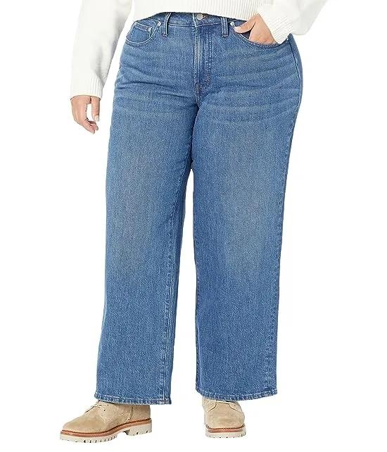 Plus Perfect Vintage Wide Leg Jeans in Leifland Wash