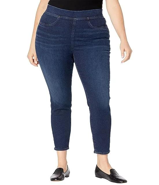 Plus Pull-On Skinny Jeans in Wisteria Wash