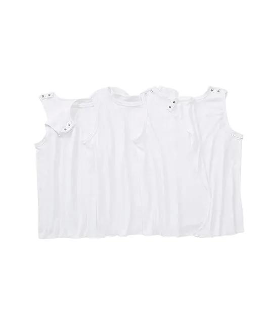 Plus Size 3-Pack Open Back Adaptive Sleeveless Undershirt