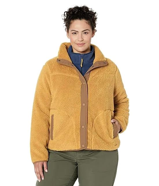 Plus Size Bean's Sherpa Fleece Jacket