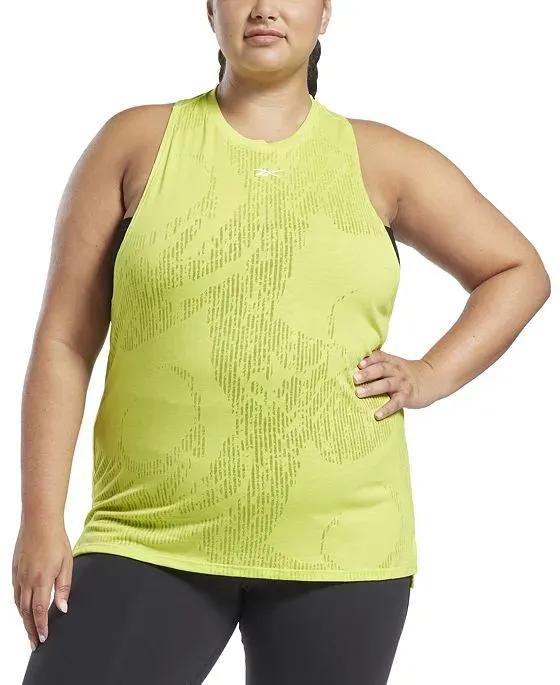 Plus Size Burnout Tank Top