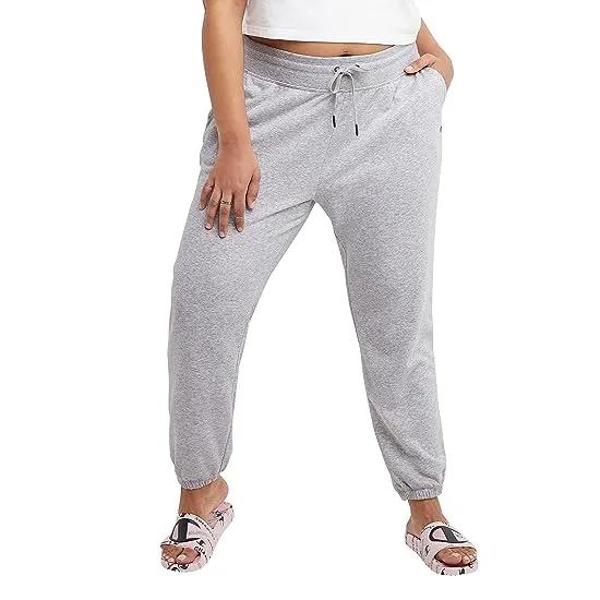 Plus Size Campus French Terry Sweat Pants