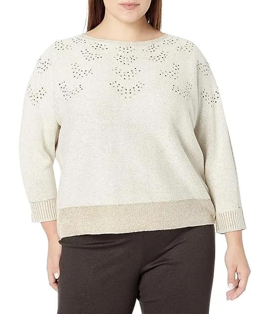 Plus Size Constellation Sweater