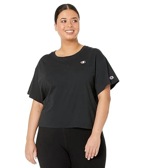 Plus Size Cropped Tee