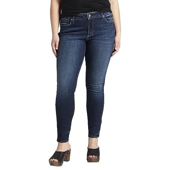 Plus Size Elyse Mid-Rise Skinny Jeans W03116EAE432