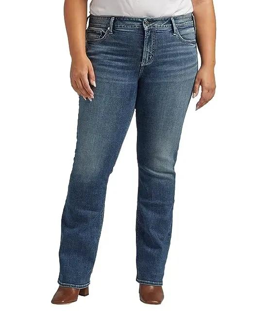 Plus Size Elyse Mid-Rise Slim Bootcut Jeans W03601ECF317