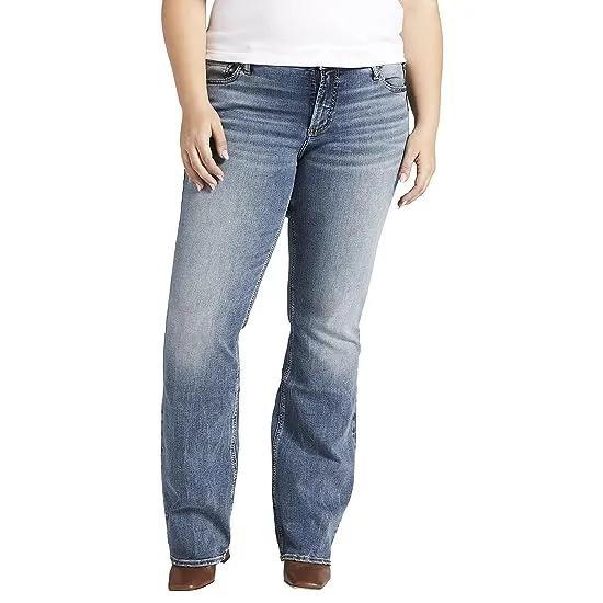 Plus Size Elyse Mid-Rise Slim Bootcut Jeans W03601EDB257