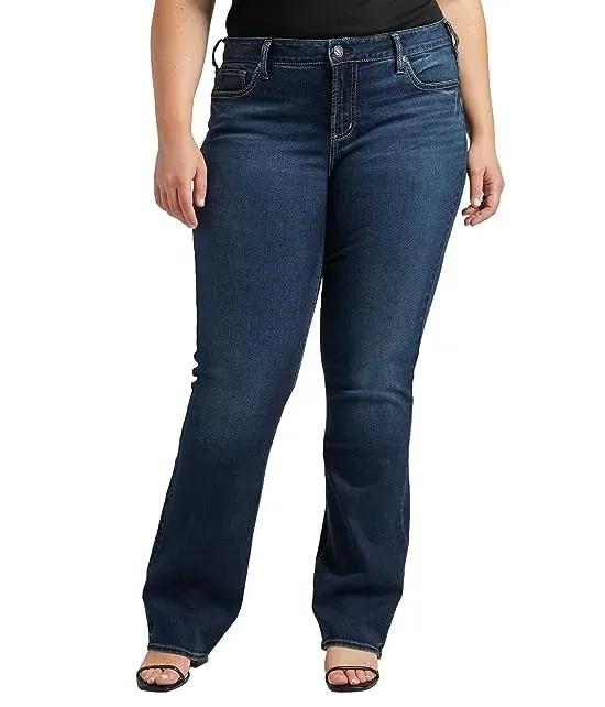 Plus Size Elyse Mid-Rise Slim Bootcut Jeans W03601EDB459