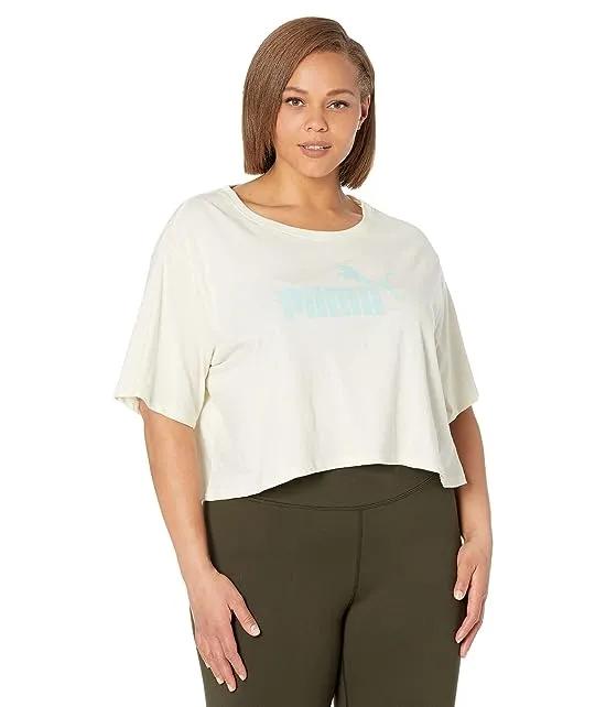 Plus Size Essential Cropped Logo Tee