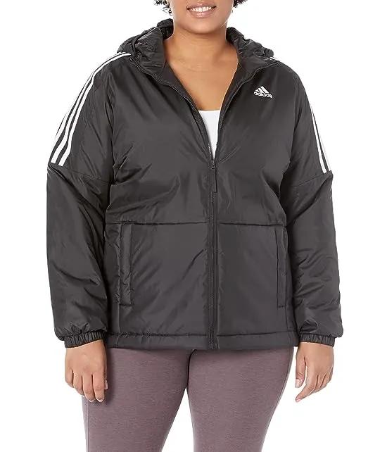 Plus Size Essential Insulated Hooded Jacket