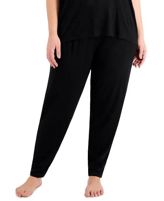 Plus Size Essential Jogger Pajama Pants, Created for Macy's
