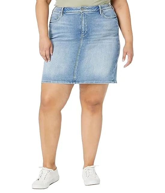 Plus Size Five-Pocket Skirt in Quinta