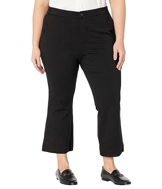 Plus Size Flare Crop Bootcut in Black