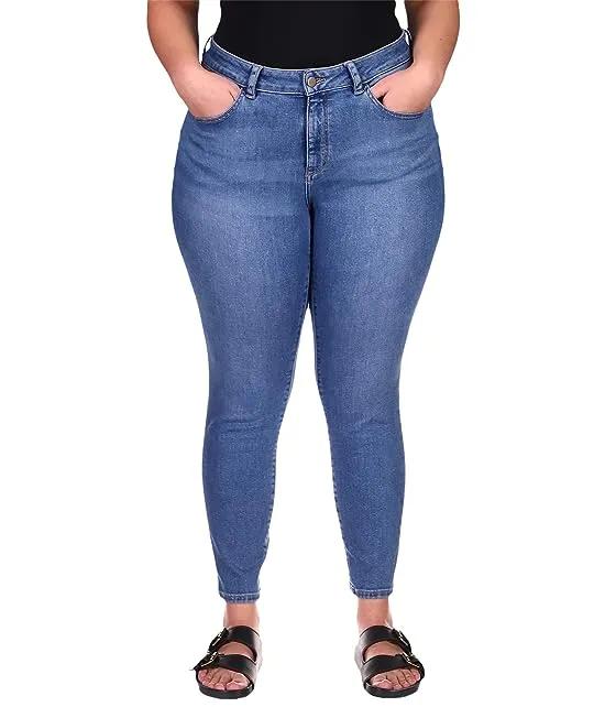 Plus Size Florence Skinny Inclusive Mid-Rise Instasculpt Ankle in Azure