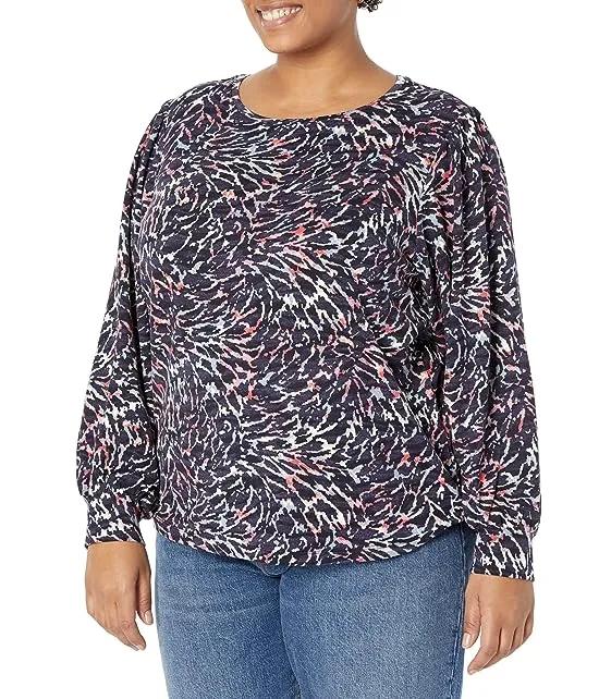 Plus Size Glowing Sunset Top