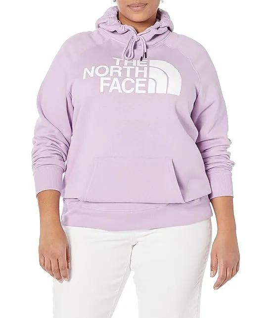 Plus Size Half Dome Pullover Hoodie
