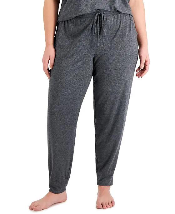 Plus Size Heathered Essential Jogger Pants, Created for Macy's