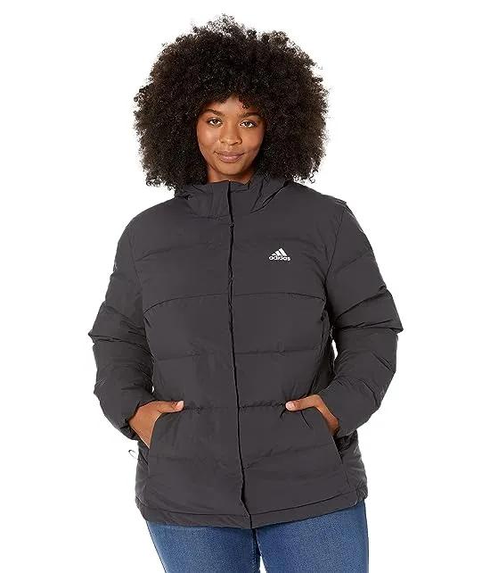 Plus Size Helionic Down Hooded Jacket