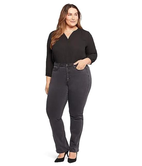 Plus Size High-Rise Barbara Bootcut w/ Button Fly in Sierra