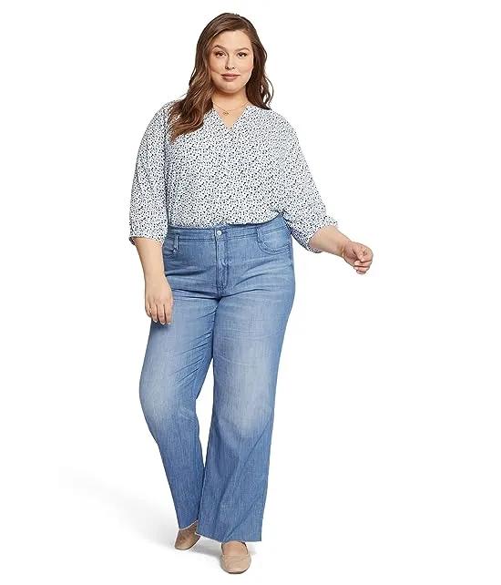 Plus Size High-Rise Teresa Wide Leg Hollywood Waistband in Everly