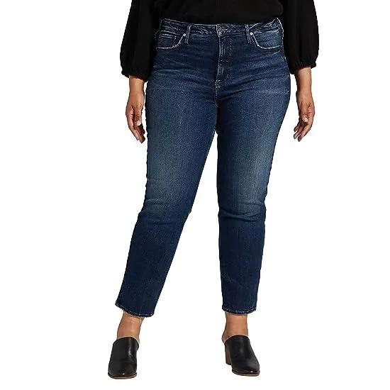 Plus Size Infinite Fit High-Rise Straight Leg Jeans W88410INF339