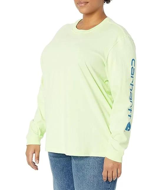 Plus Size Loose Fit Long Sleeve Graphic T-Shirt