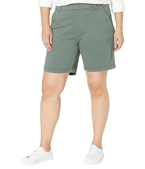 Plus Size Maddie Mid-Rise 8" Shorts