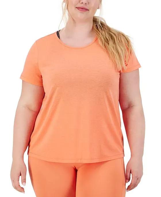 Plus Size Mesh-Back T-Shirt, Created for Macy's