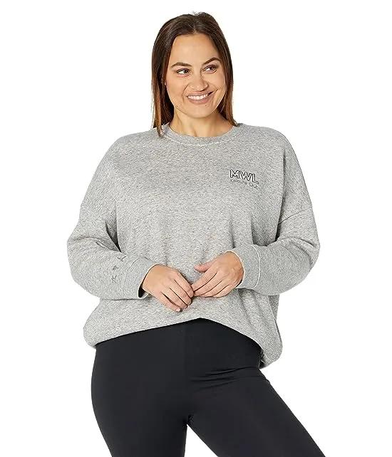 Plus Size MWL Foundational Fleece Classic Crew Neck Graphic Sweatshirt